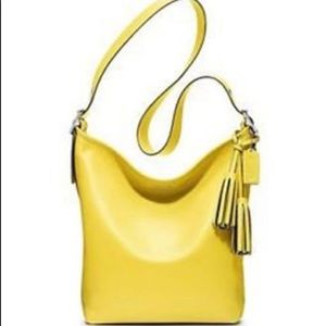 Coach Legacy Leather Duffle Bag in lemon